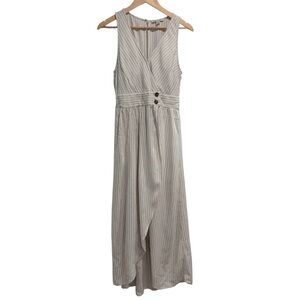 American Eagle Outfitters Women’s Striped Maxi Dress V-Neck Stretch Waist